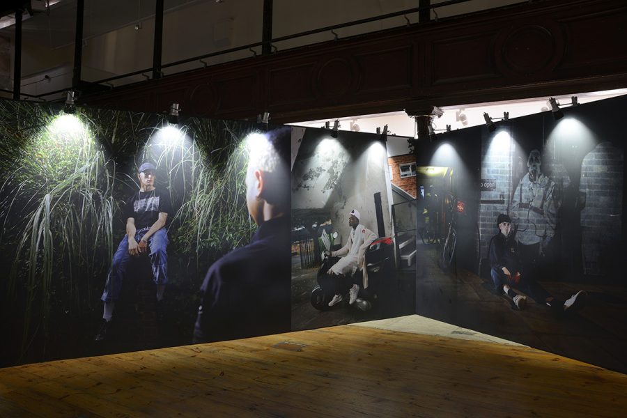 Installation view, Ewen Spencer 'Kick over the statues', Photoworks/Fabrica Co-commission for Brighton Photo Biennial, October 2016. Photo Credit: Nigel Green